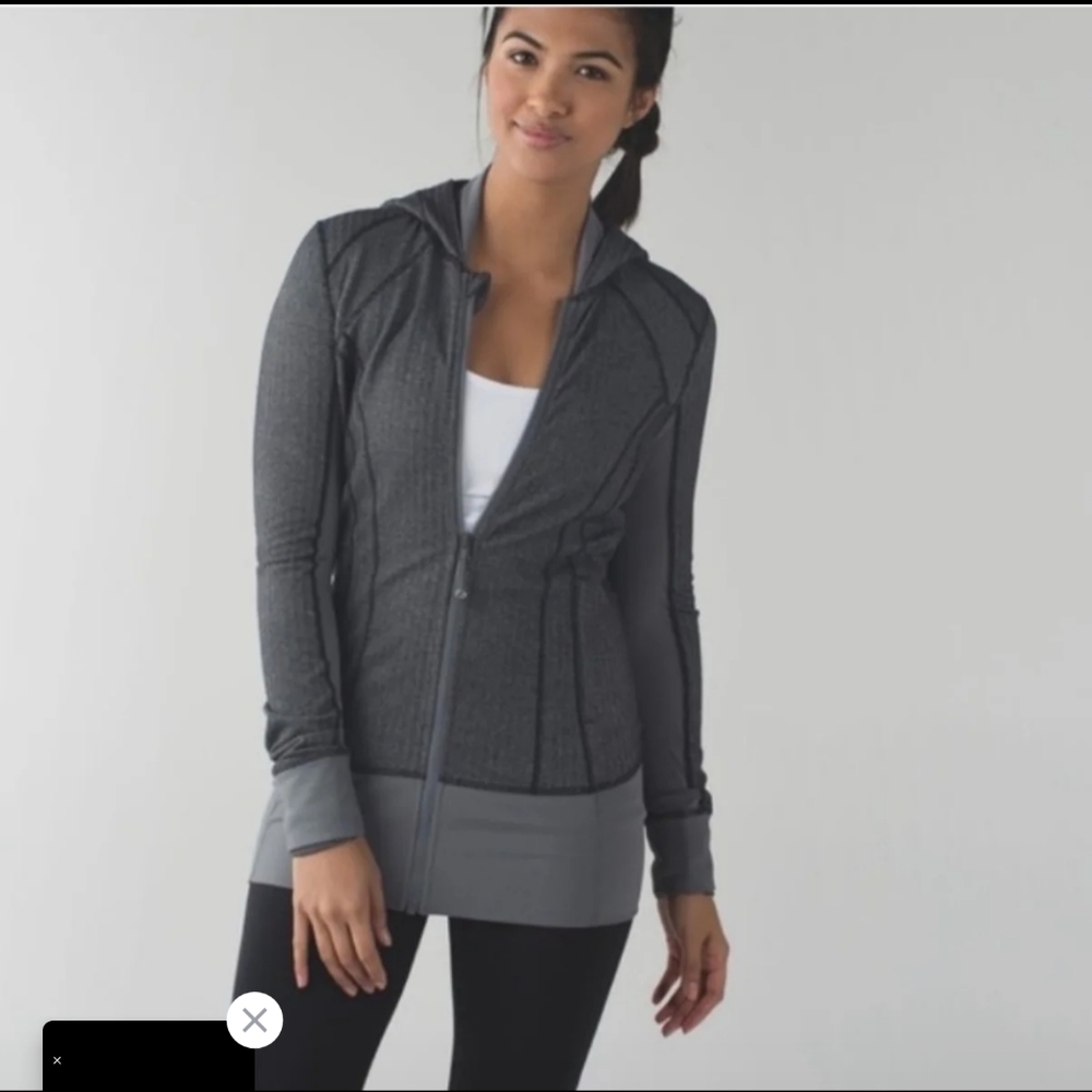 Lululemon Daily Practice jacket in Herringbone Gre